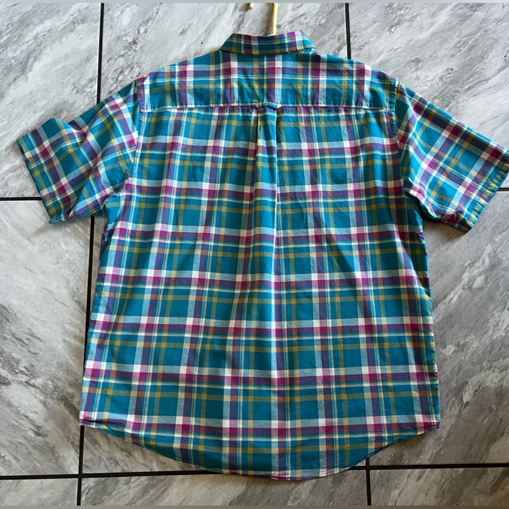 Pendleton Short Sleeve Button Up XL Checkerboard Design Casual